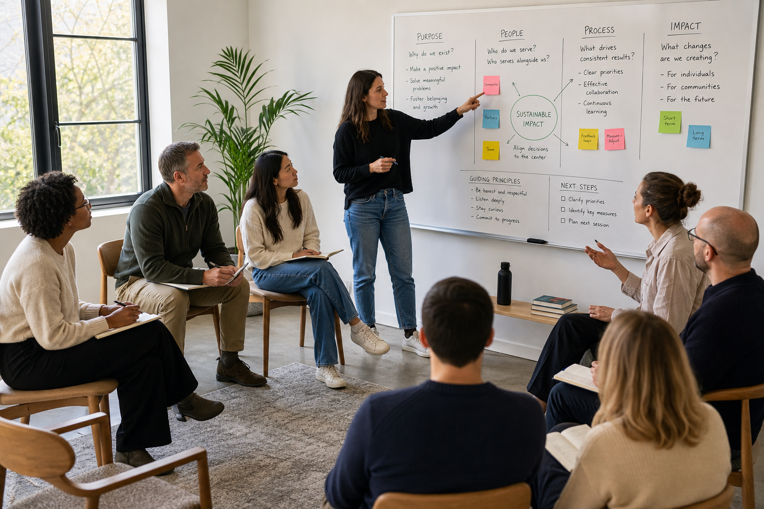 Leadership workshops built for Monday morning, not the retreat room
