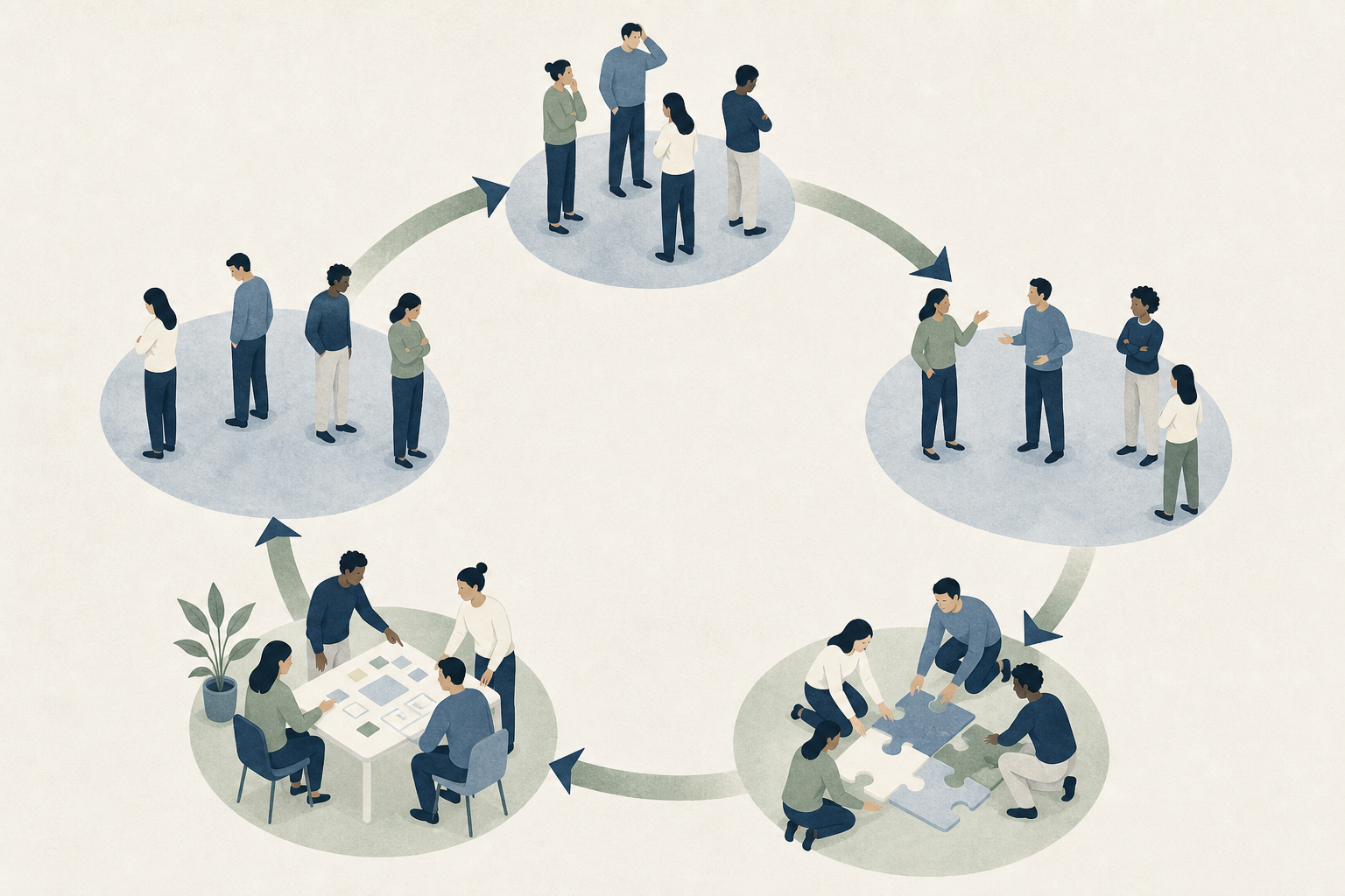 A structured online leadership course built around your team's actual stage