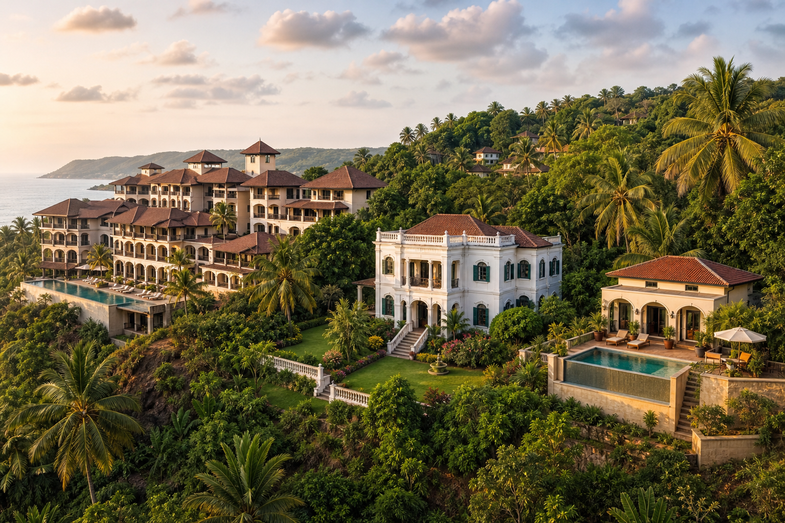 Choosing where to stay in North Goa: private suite estates, resorts, and villas compared
