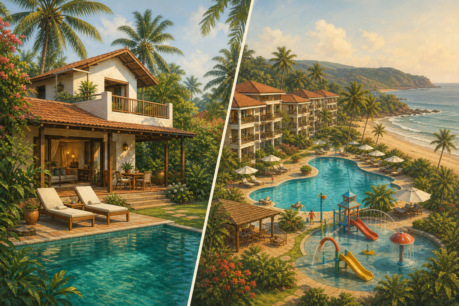 Private estate or traditional resort: which suits your family in North Goa?