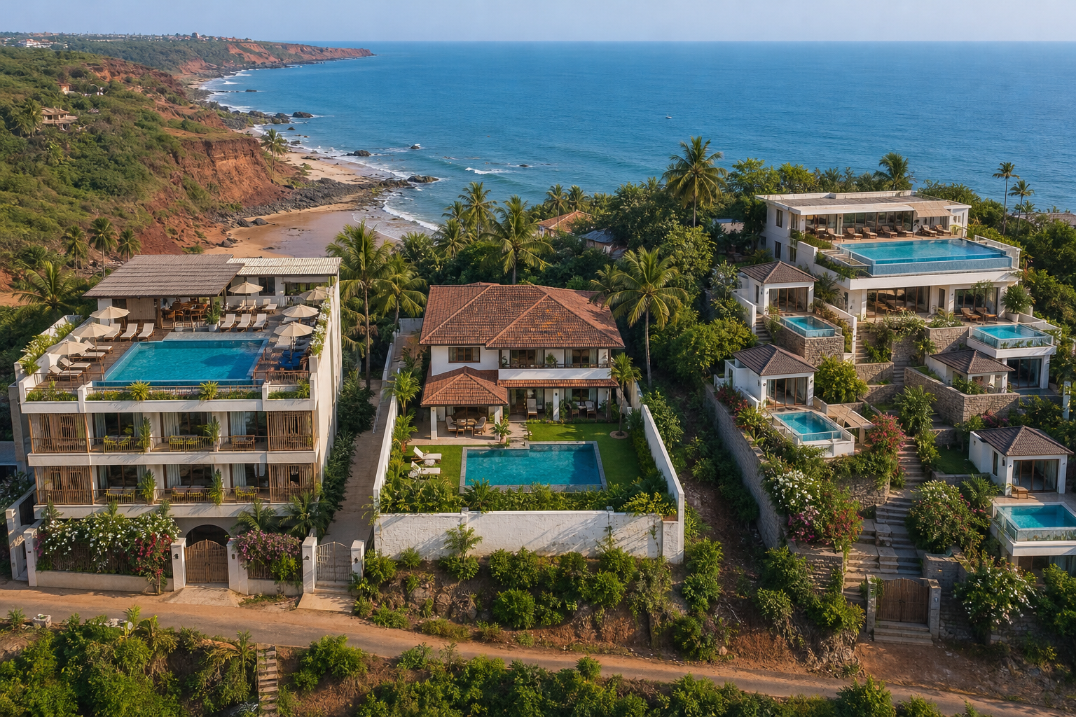 Vagator stays compared: suite estates, hotels, and villas side by side