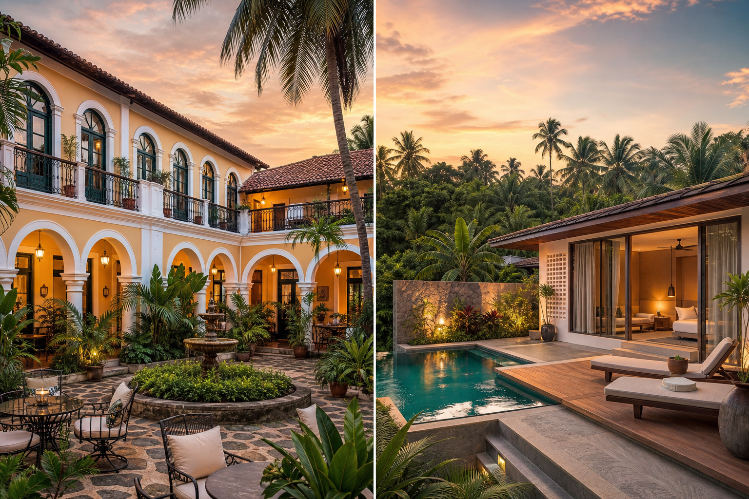 Private suite estate vs. boutique hotel in Goa: what actually changes