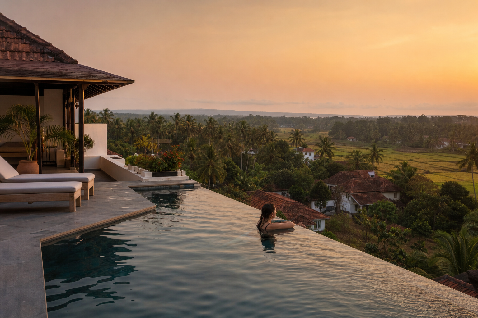 Every guest gets the rooftop infinity pool