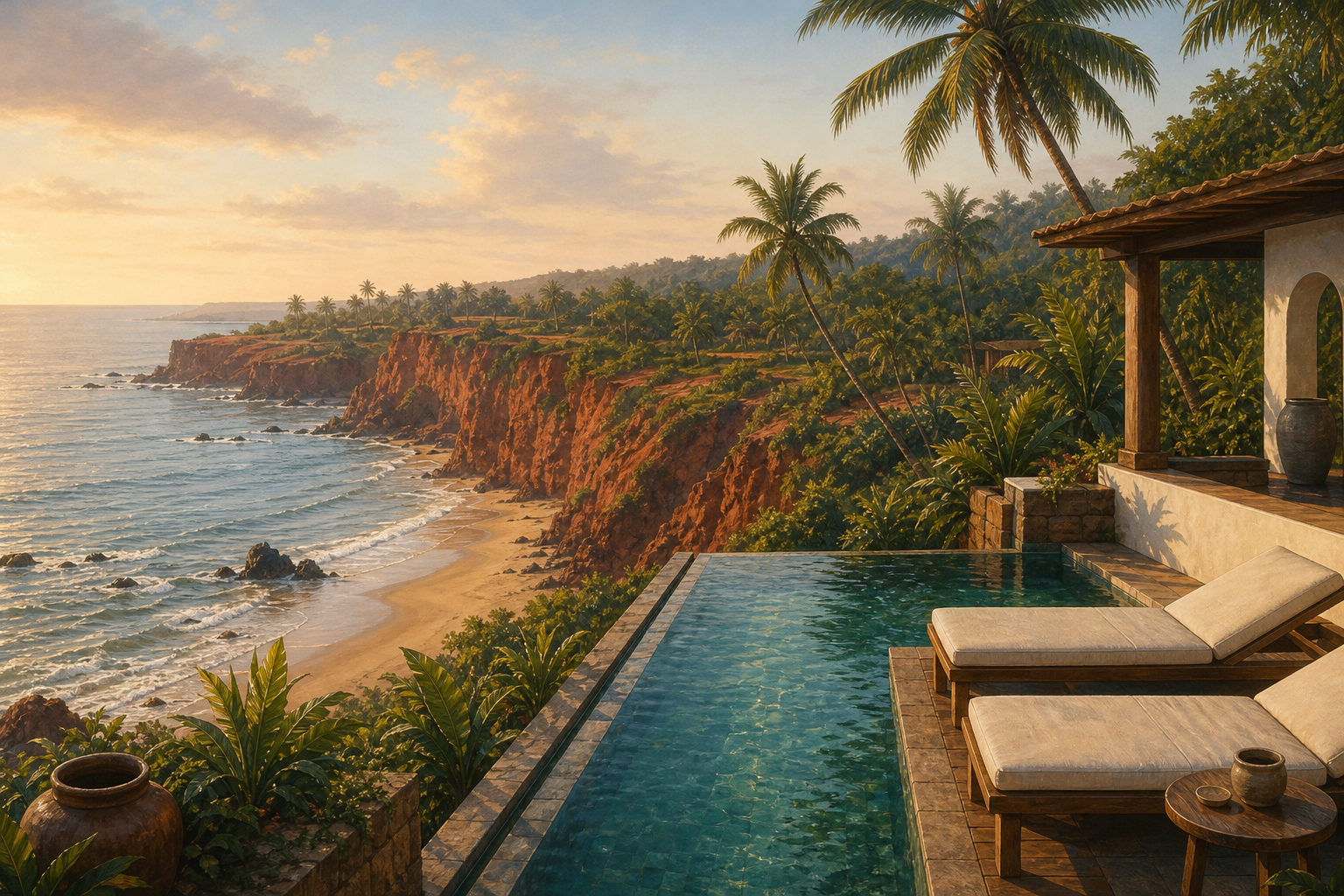 Private estate living, just minutes from Vagator's beaches